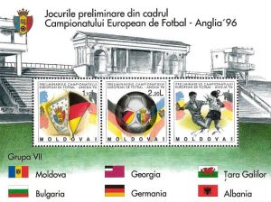 Football Statium and the Flags of the Group VII Countries 1994