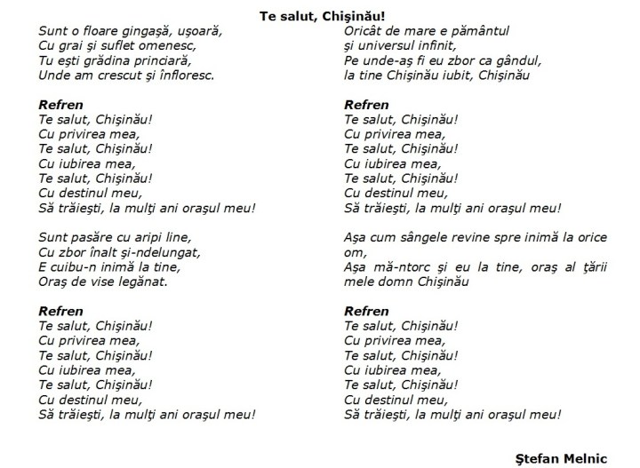 Te salut, Chisinau!